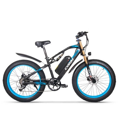 US EU STOCK 26 Inch Fat Tire E Bike With Full Suspension 1000Watt 17Ah Cysum M900