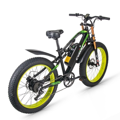US EU STOCK 26 Inch Fat Tire E Bike With Full Suspension 1000Watt 17Ah Cysum M900