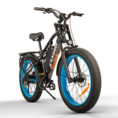 US EU STOCK Folding Fat Tire Electric Bike 750 Watt 26" 50kmh Road Cysum Ebike