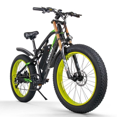 US EU STOCK Ebike Full Suspension Mountain Bike Electric 1000w 750w 50kmh CYSUM M900