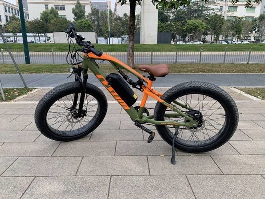 1000w Fat Tire Electric Mountain Bikes Full Suspension 48v 17Ah CYSUM M999
