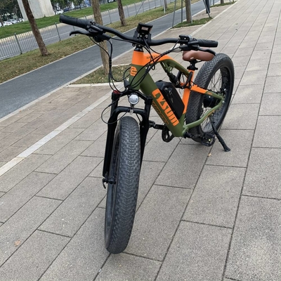 1000w Fat Tire Electric Mountain Bikes Full Suspension 48v 17Ah CYSUM M999