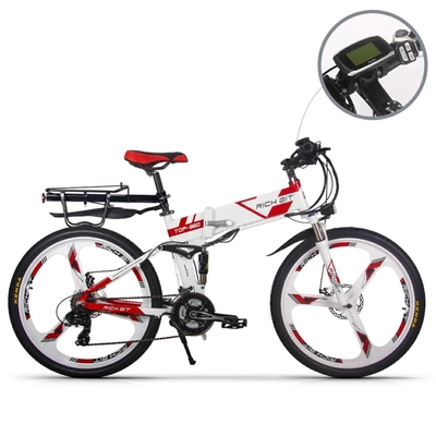 EU STOCK Full Suspension Folding Electric Bike With 26 Inch Wheel 36v 250w RICH BIT Top-860