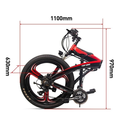 26 Inch Folding Light Weight Fat E Bike Green Power 21 Speed 36v 250w Top 880