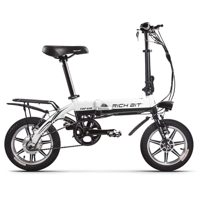 Aluminum Ladies Folding Women Electric Bikes 250w Mechanical C Brake Rich Bit 618