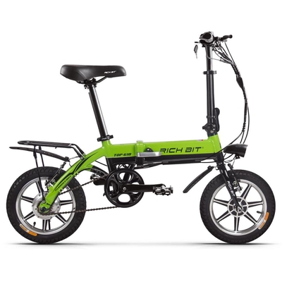 Small Wheel Electric Folding Bike Lightweight 250w Aluminum Frame Rich Bit Rt 618