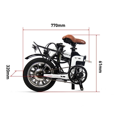 Lightweight Fold Up Electric Bike Lightest Foldable Ebike Women 250w Portable