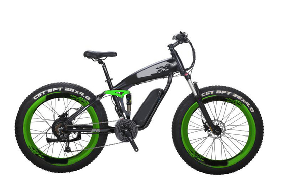 Lightest Full Suspension Ebike Mountain Bike 26 Inch 350W Downtube Lithium Battery 48v