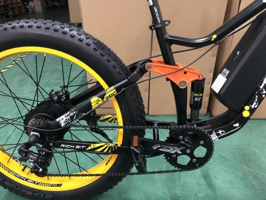 1000 Watt Mountain Full Suspension Ebike 48V Lithium Ion Battery RICH BIT 890