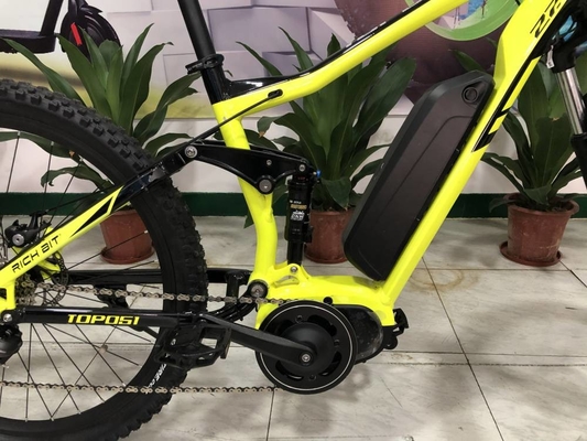 Fat Tire Ebike Mid Drive Full Suspension Bike 27.5" Bafang Motor Torque Sensor 48v 250w 8Ah
