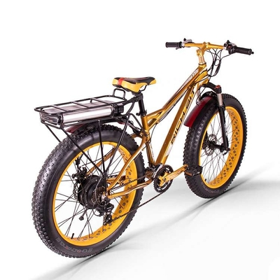 Big Fat Tire Electric Bike Mountain 1000 Watt Rear Carrier Lithium Battery 17Ah