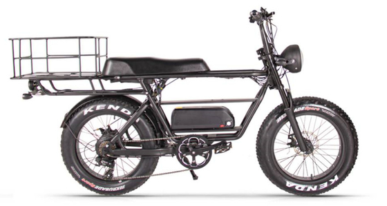 Fast Long Range Electric Bike Road 20" Cargo Double Batteries 500w 9.6Ah 40kmh