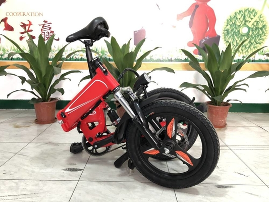 350w Folding Full Suspension Electric Bike P160 16 Inch 36v Lightweight 22.5kg RICHBIT