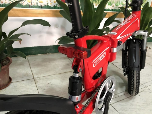 350w Folding Full Suspension Electric Bike P160 16 Inch 36v Lightweight 22.5kg RICHBIT