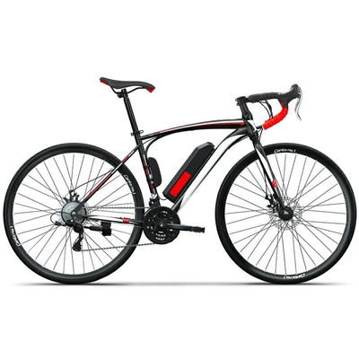 XC550 350w Electric Assist Road Bike Lightweight 700Cx35C High Carbon Frame