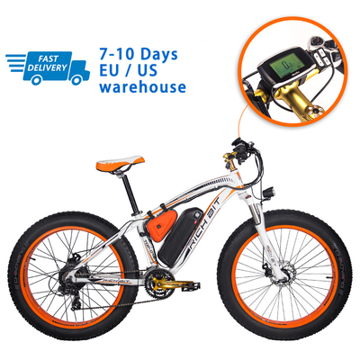 US EU STOCK Rich Bit 012 Fat Tyre Hybrid E Bike For All Terrain 1000w 48v 12.5ah 26 Inch