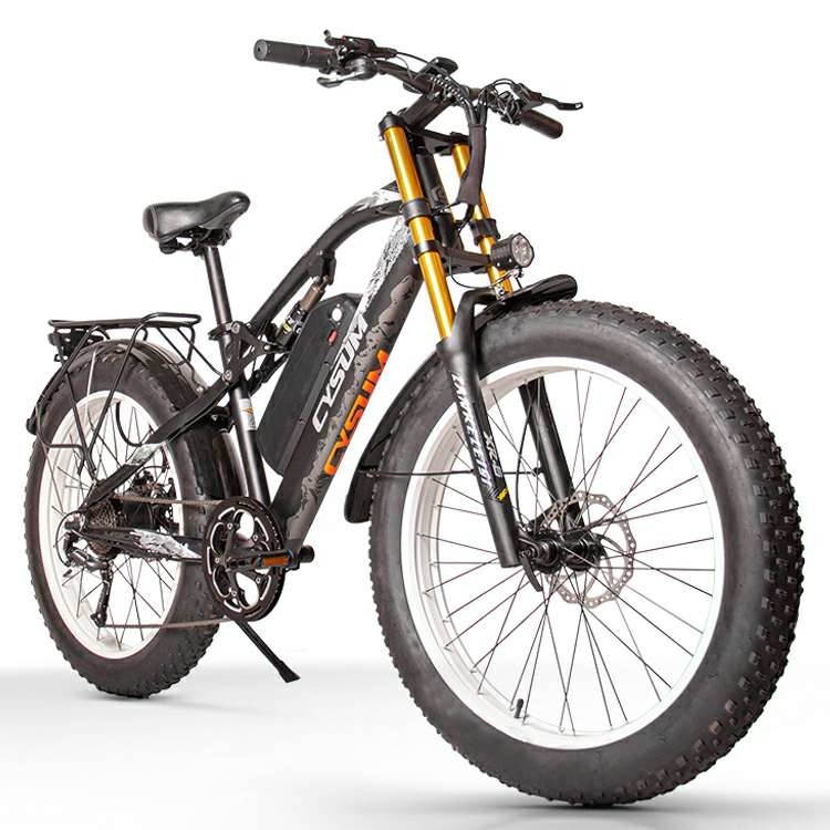 US EU STOCK 26 Inch Fat Tyre Electric Mountain Bike For Adult 1000w 48v Cysum 900