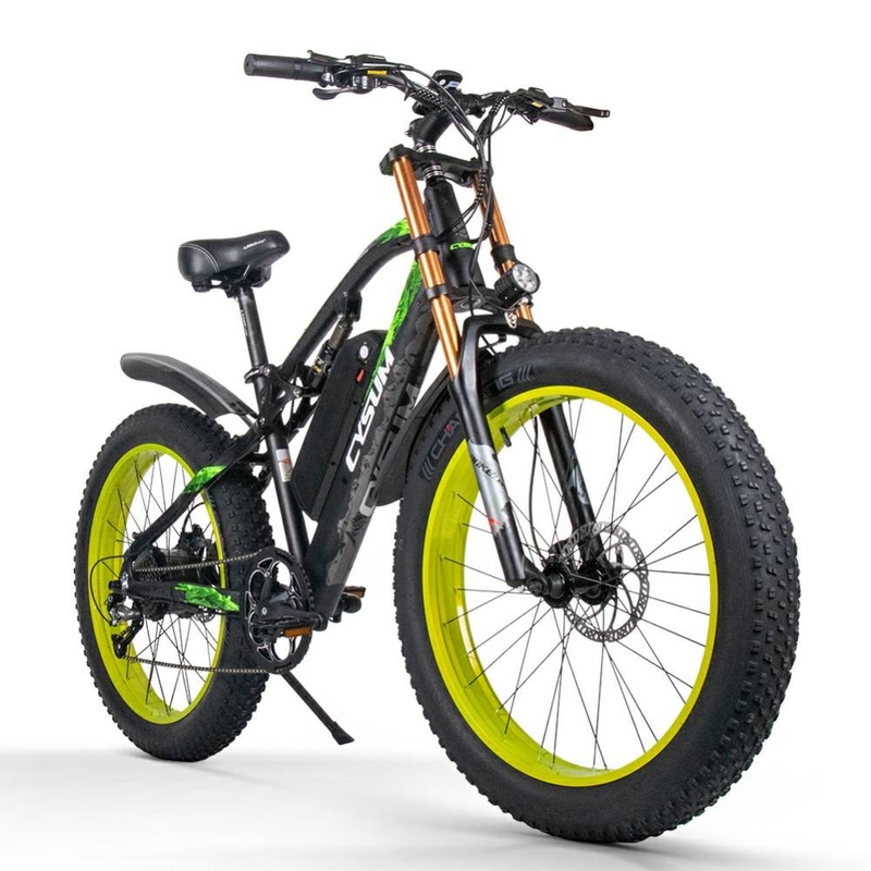 US EU STOCK Ebike Full Suspension Mountain Bike Electric 1000w 750w 50kmh CYSUM M900