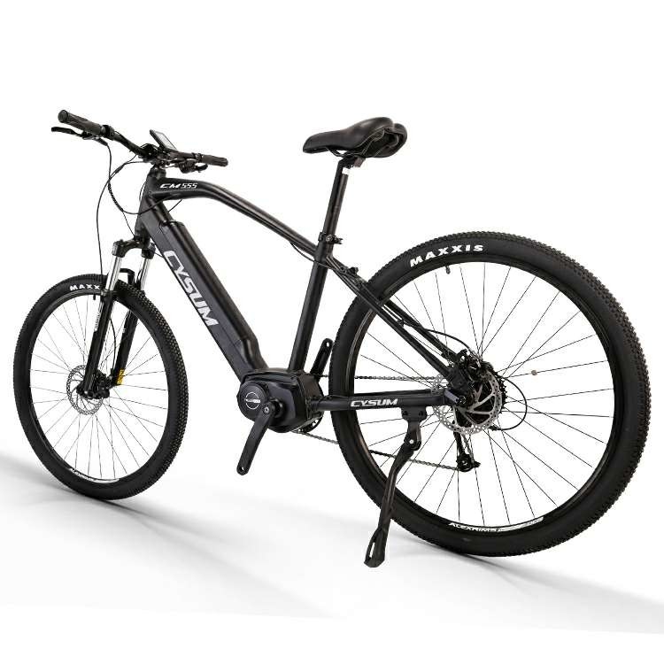 CM555 Black Mountain Electric Bikes Mid-drive 27.5