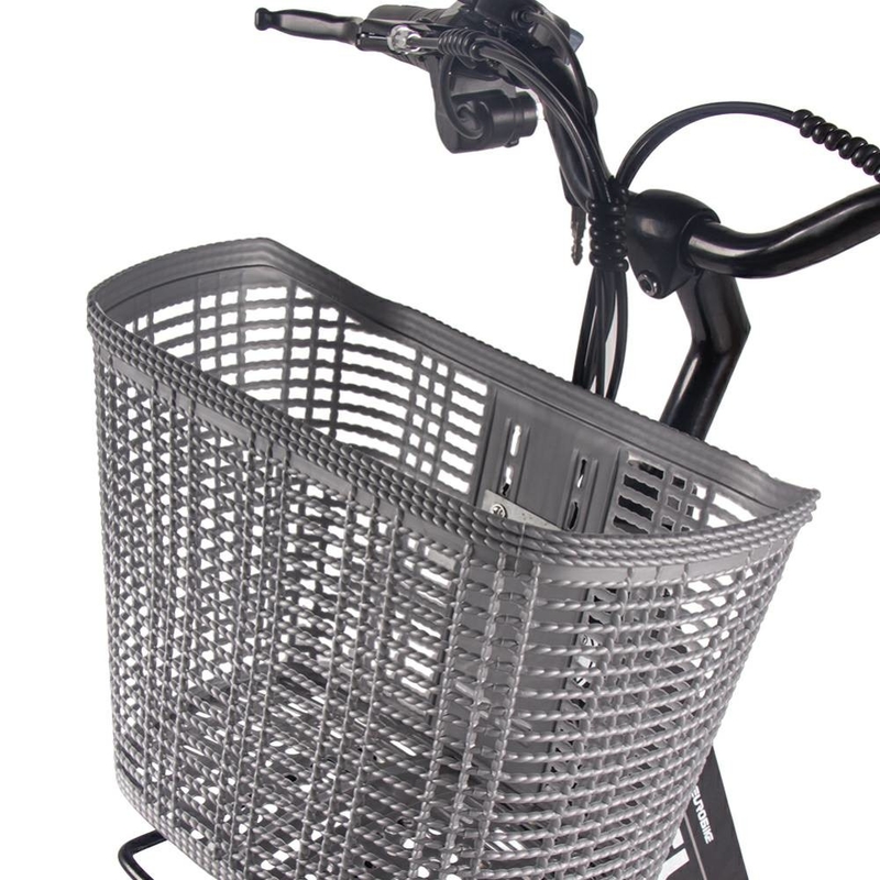 26 Inch Women Electric Bike With Basket Step Through E Bike 48v 350w 9.6Ah