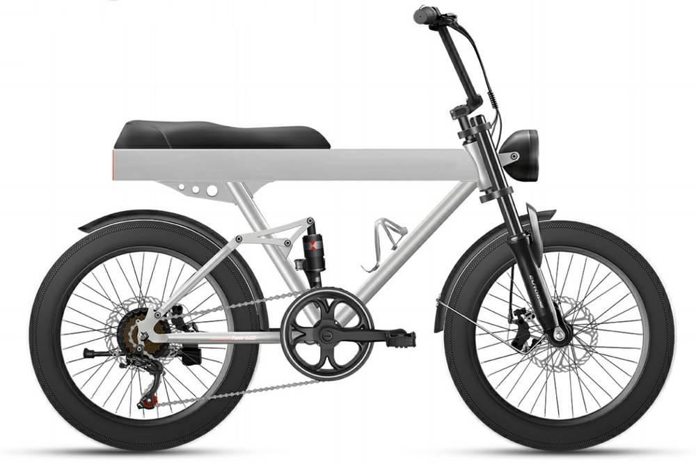 500w 9.6Ah 40kmh 20 Inch Fat Tire Ebike Bicycle Cargo Double Batteries Folding