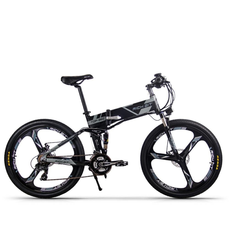 EU STOCK Folding Full Suspension Electric Bike For All Terrain 26 Inch 36v 250w Top-860