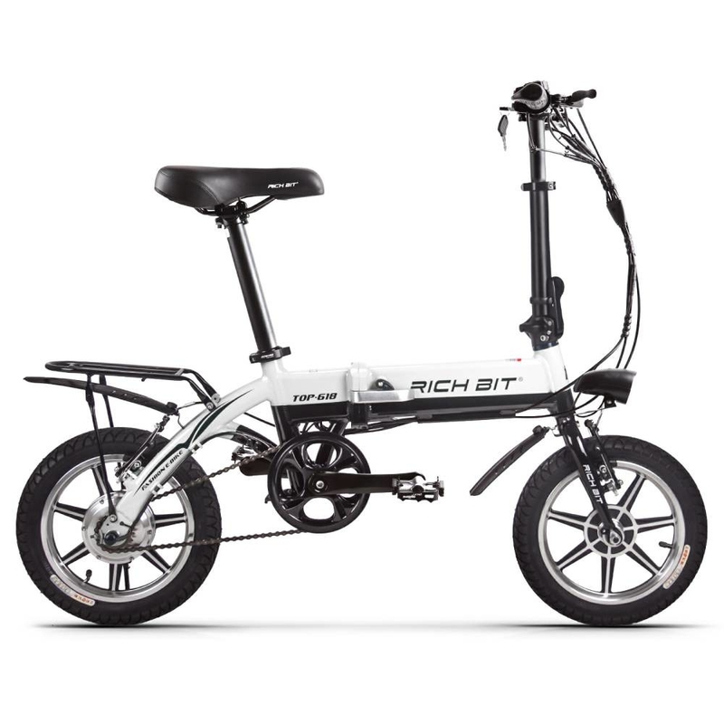Aluminum Ladies Folding Women Electric Bikes 250w Mechanical C Brake Rich Bit 618