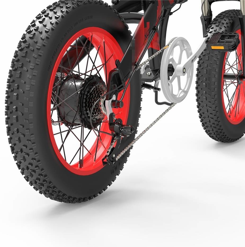 Folding 20 Inch Fat Electric Bike Snow Beach Cruise X2000 Specialized 48v 1000w 12.8Ah LG