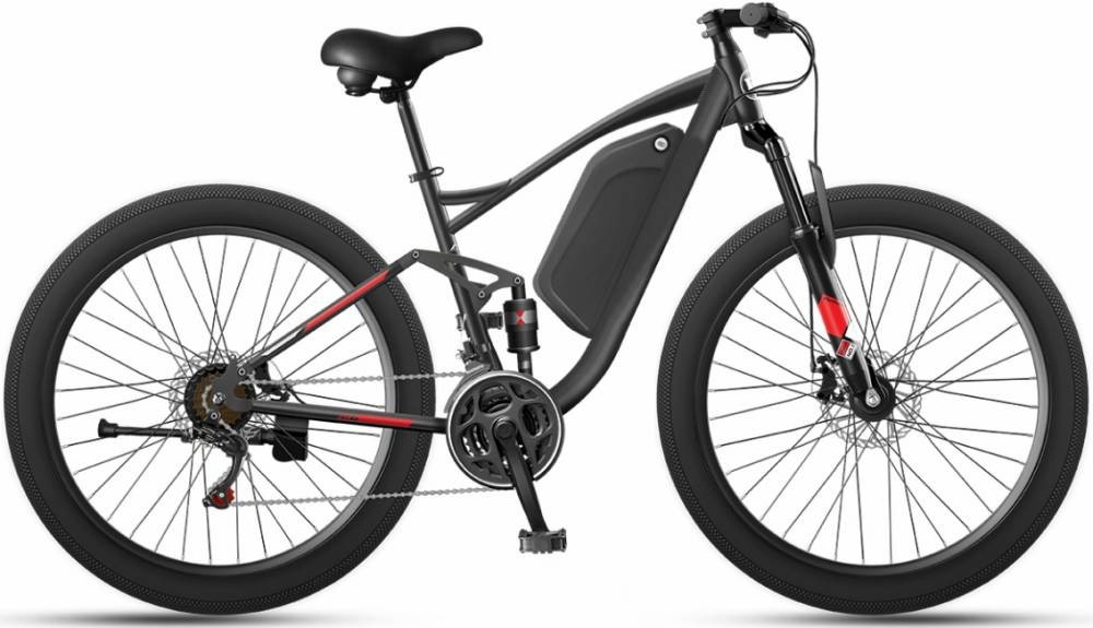 Mtb Fat Tire Full Suspension Ebike 1000w 48v 26 Inch High Carbon Snow