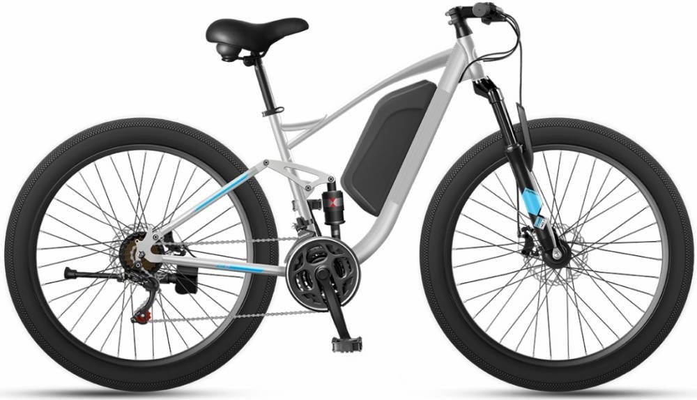 Mtb Fat Tire Full Suspension Ebike 1000w 48v 26 Inch High Carbon Snow