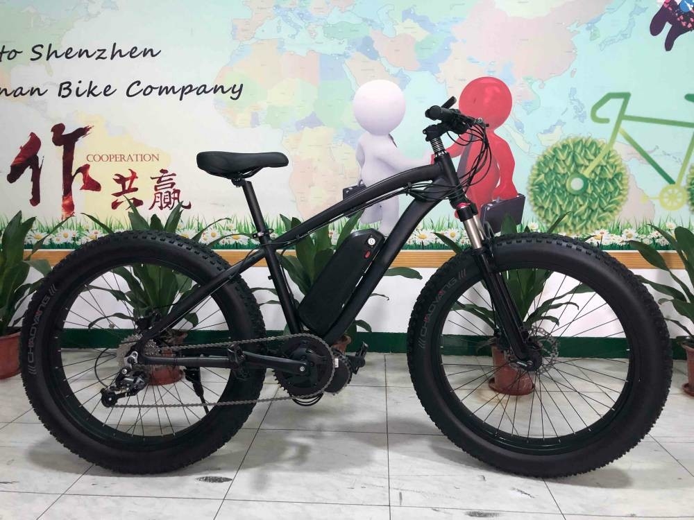 Lightest Mid Drive Ebike Commuter 26 Inch Fat Tire Central Motor 48v 250w 13Ah
