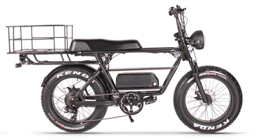 Fast Long Range Electric Bike Road 20" Cargo Double Batteries 500w 9.6Ah 40kmh