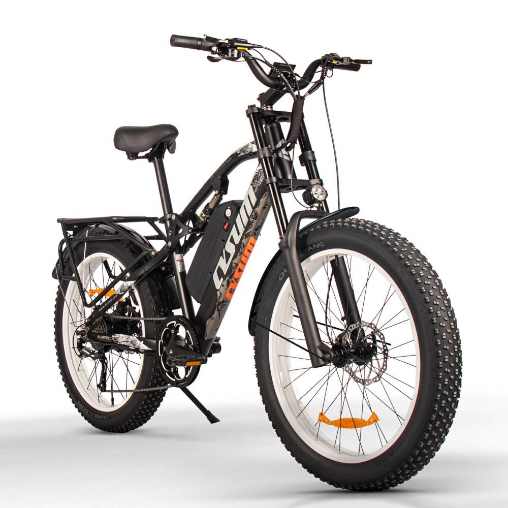 US EU STOCK Fat Tyre Mountain Electric Bike Full Suspension 48v 1000w Cysum M900 Pro