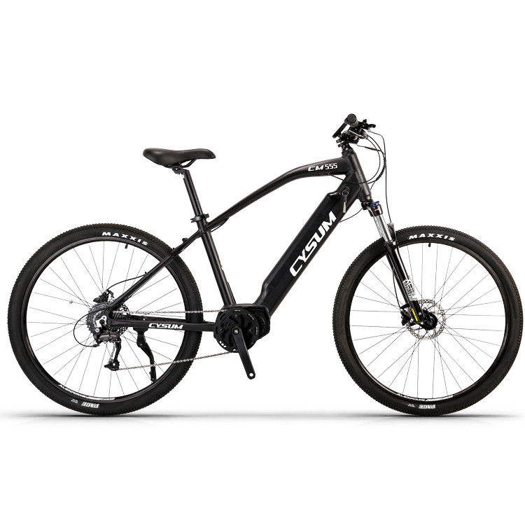 CM555 Black Mountain Electric Bikes Mid-drive 27.5