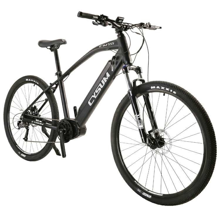 CM555 Black Mountain Electric Bikes Mid-drive 27.5