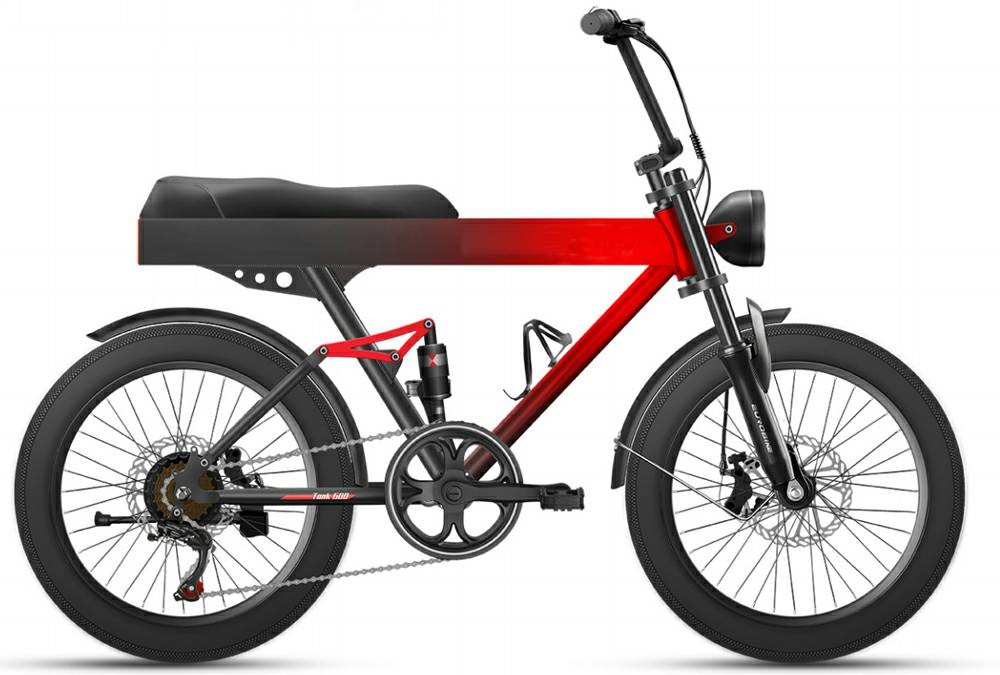 500w 9.6Ah 40kmh 20 Inch Fat Tire Ebike Bicycle Cargo Double Batteries Folding