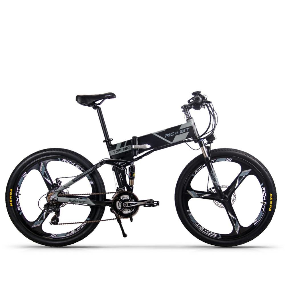 EU STOCK Folding Full Suspension Electric Bike For All Terrain 26 Inch 36v 250w Top-860