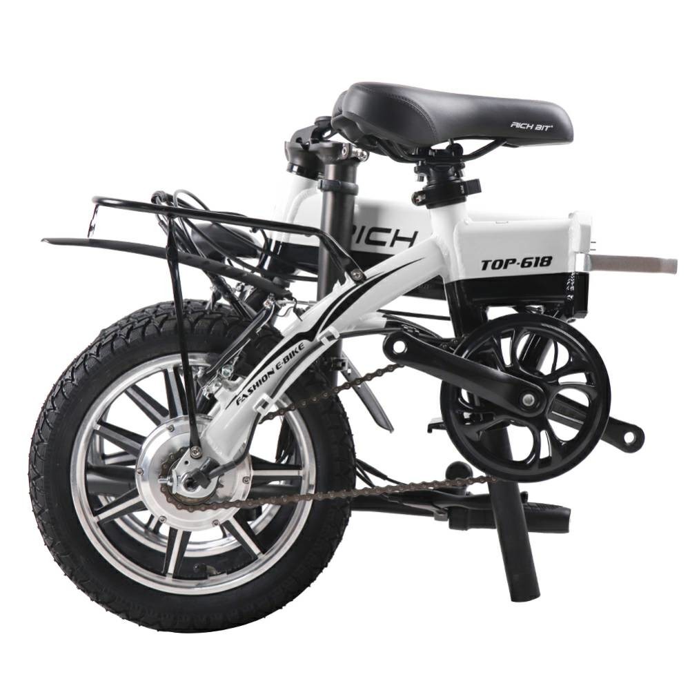 Aluminum Ladies Folding Women Electric Bikes 250w Mechanical C Brake Rich Bit 618