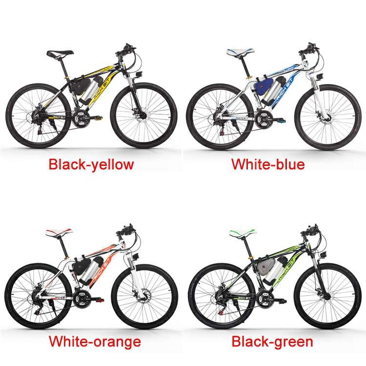 26 Inch Rich Bit Electric Bike Mountain Snow Ebike Wide Tire Rear Hub 36v 350w 10Ah