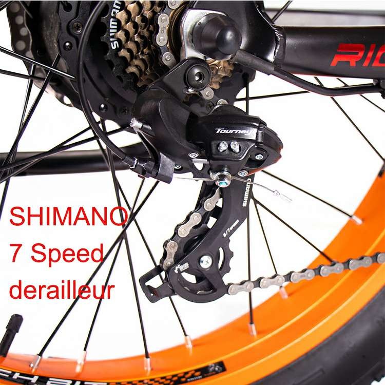 Ebike 26 Inch Fat Tire Ebike Full Suspension Hidden Frame Battery Tyre 1000w 48v