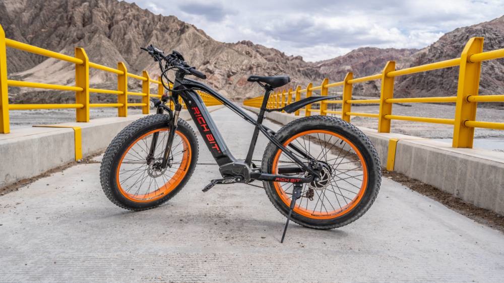 Ebike 26 Inch Fat Tire Ebike Full Suspension Hidden Frame Battery Tyre 1000w 48v