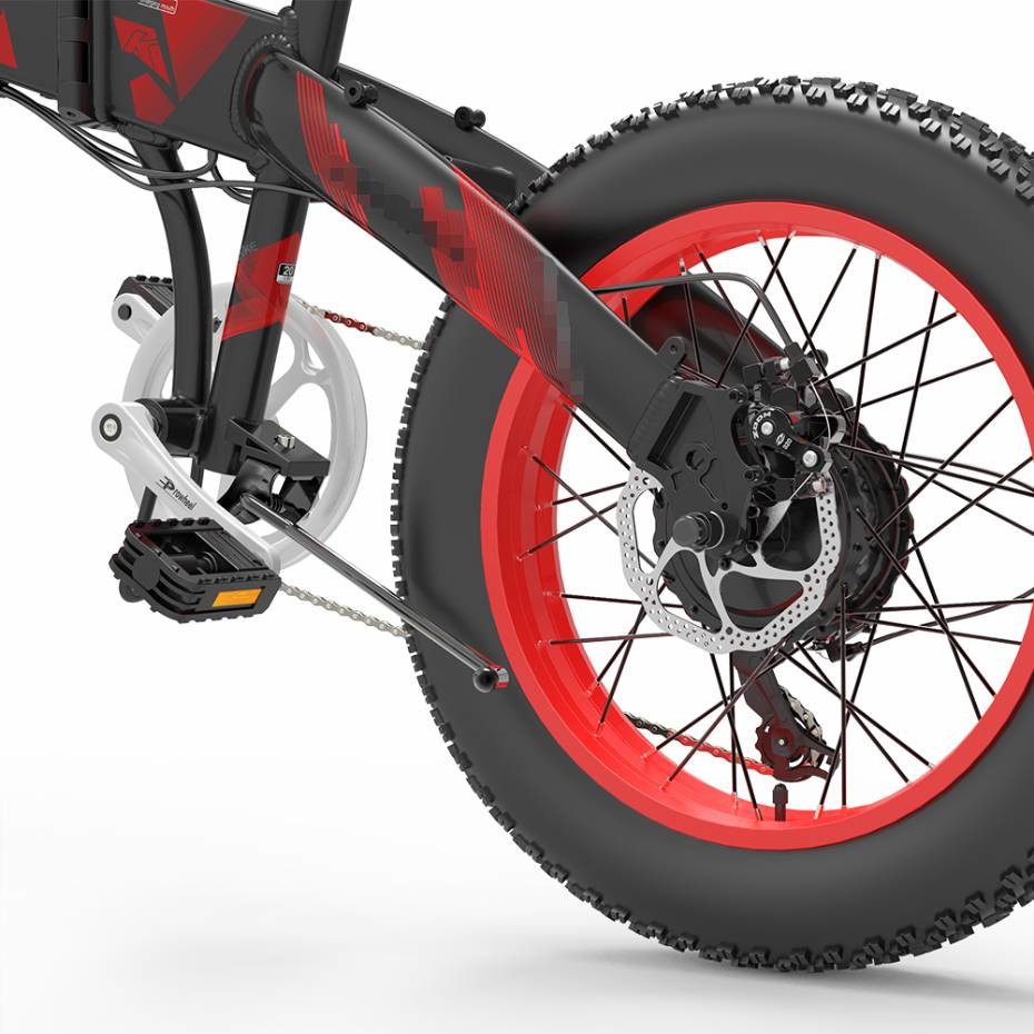 Folding 20 Inch Fat Electric Bike Snow Beach Cruise X2000 Specialized 48v 1000w 12.8Ah LG