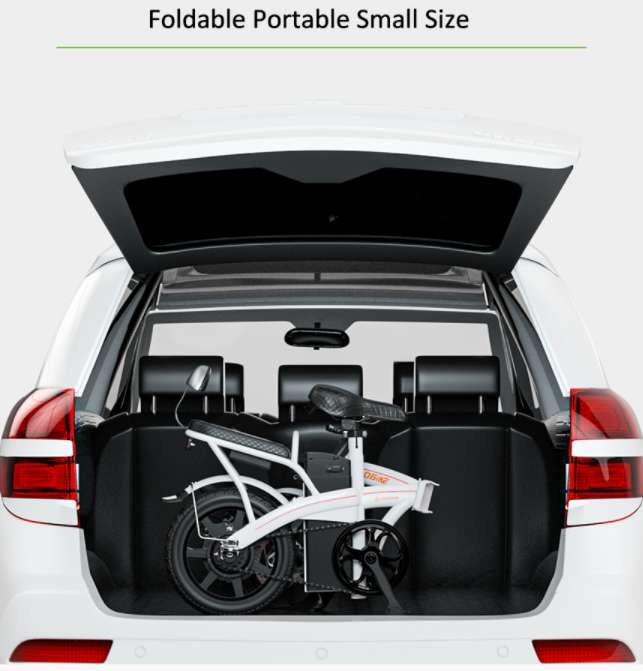 14 Inch 350w Folding Electric Bike For Adults 48v 10Ah CYSUM K9