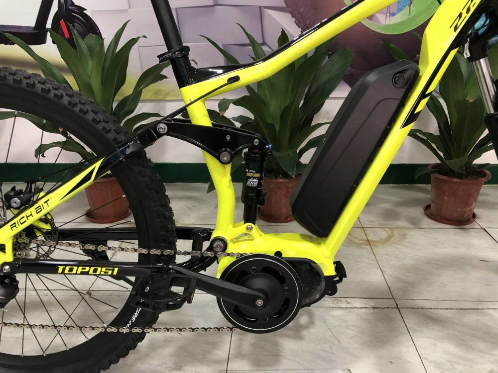 Fat Tire Ebike Mid Drive Full Suspension Bike 27.5