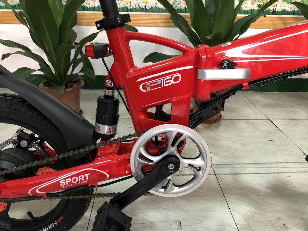 350w Folding Full Suspension Electric Bike P160 16 Inch 36v Lightweight 22.5kg RICHBIT