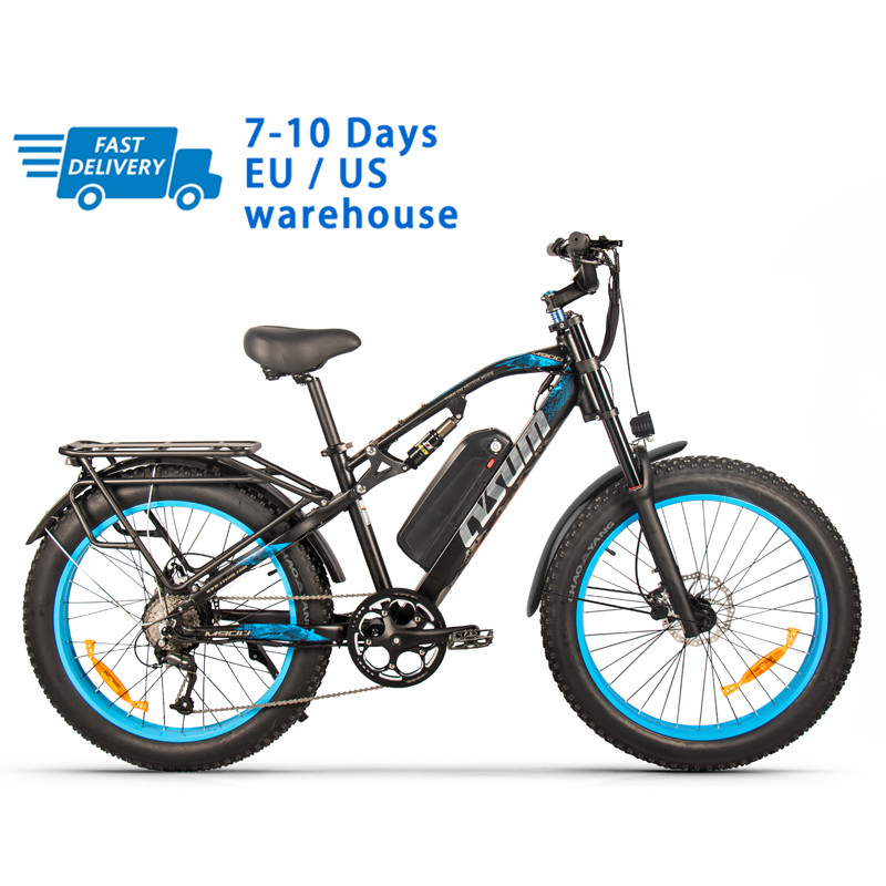 US EU STOCK 26 X 4.0 Fat Tire 1000w Ebike Hydraulic Disc Brake Zoom Super Wide Cysum M900 Test