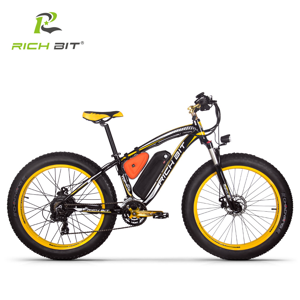 US EU STOCK 48v 17ah 26 Inch Fat Tire Ebike Adults Big Fat Electric Bike Rich Bit Top 012 Richbit Ebike