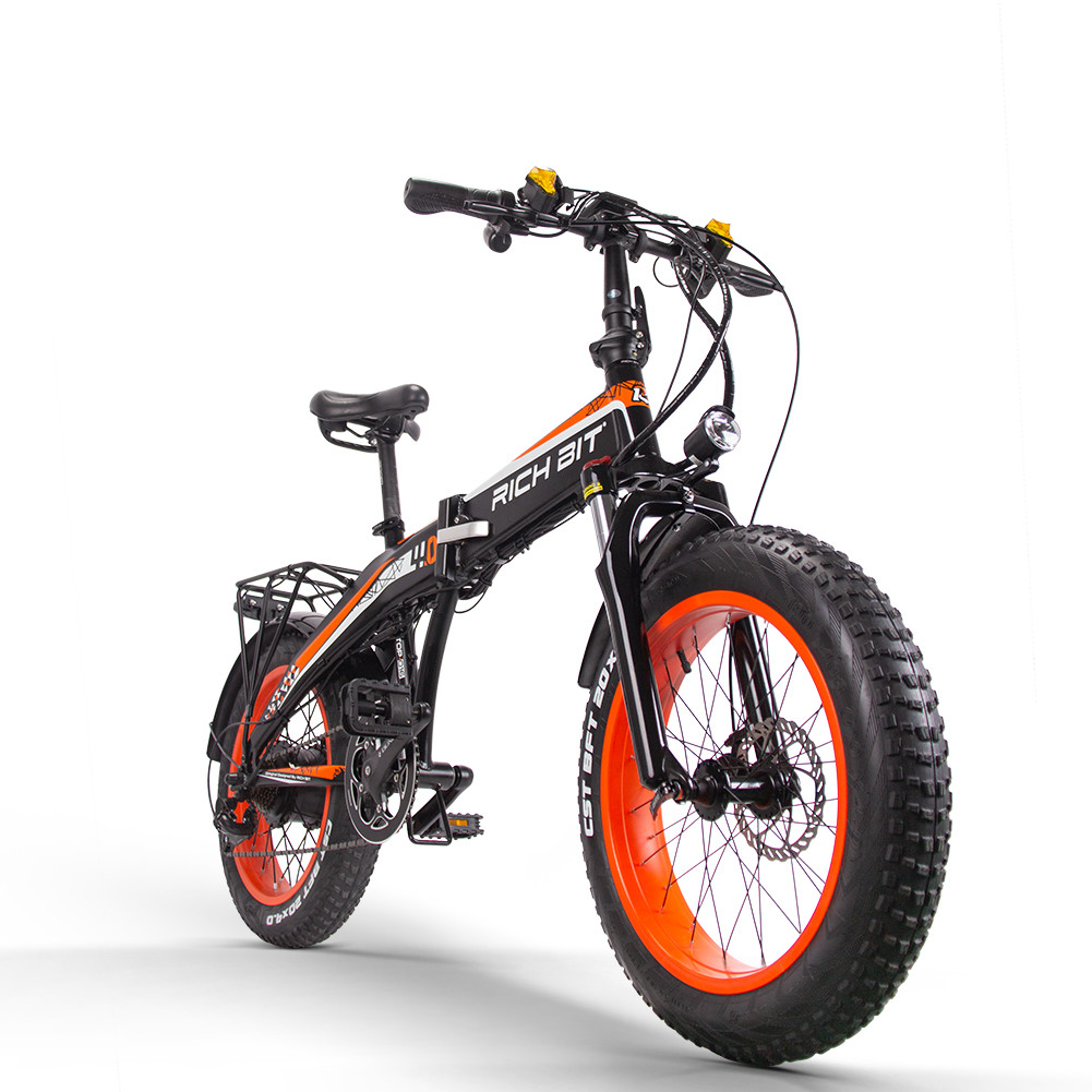500W 20 Inch Fat Tire Ebike Foldable For Adults RICH BIT TOP-016