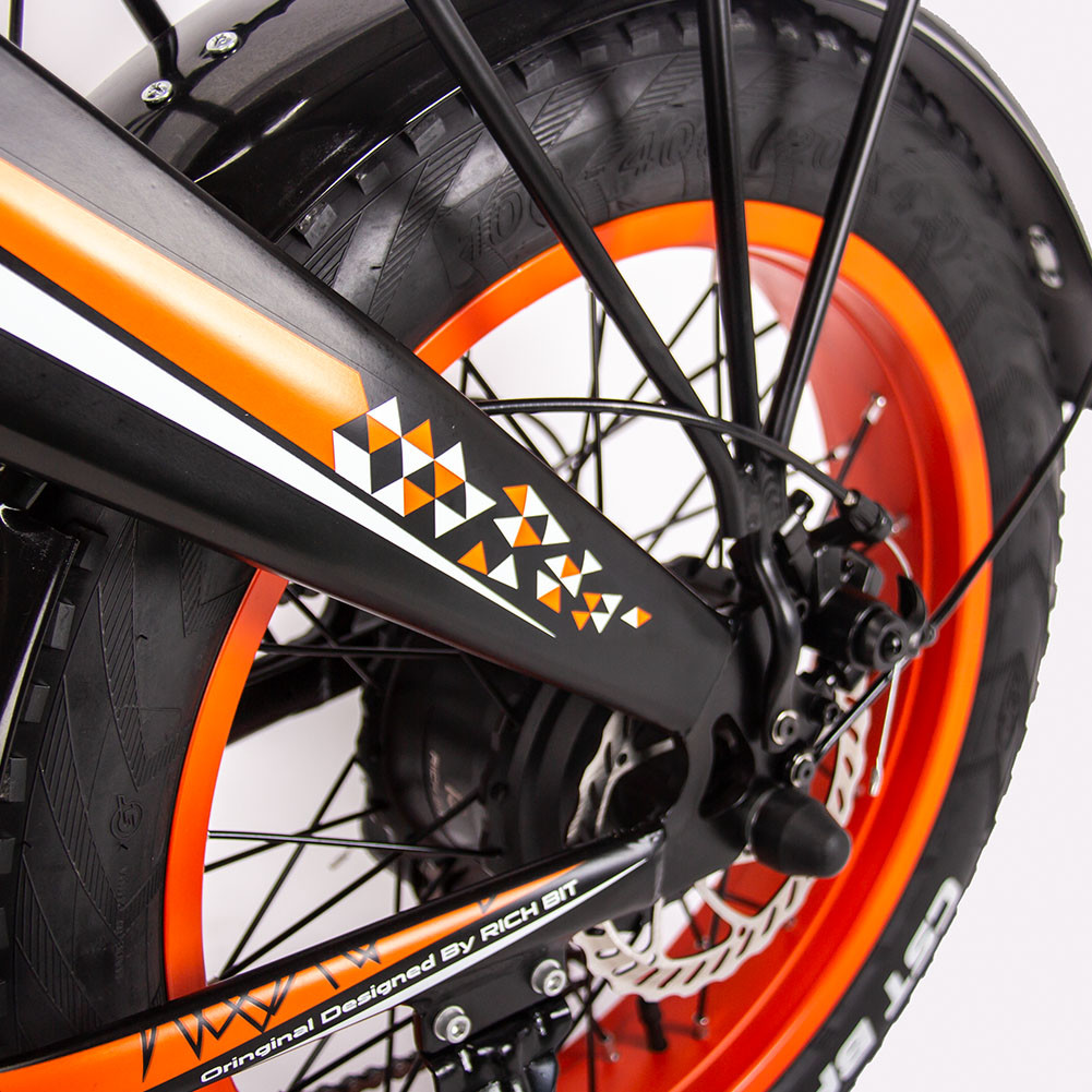 500W 20 Inch Fat Tire Ebike Foldable For Adults RICH BIT TOP-016